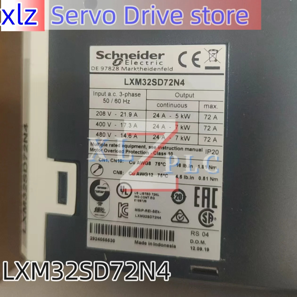 AC 서보 드라이버 LXM32SD72N4
