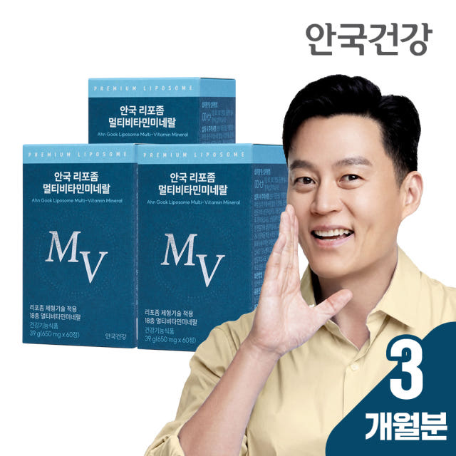 안국건강 안국 리포좀 멀티비타민 미네랄 60정