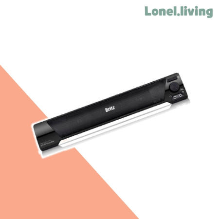 로넬리빙 브리츠 BA-R9 2채널 PC스피커 블랙 1개입 탁상용 스피커세트