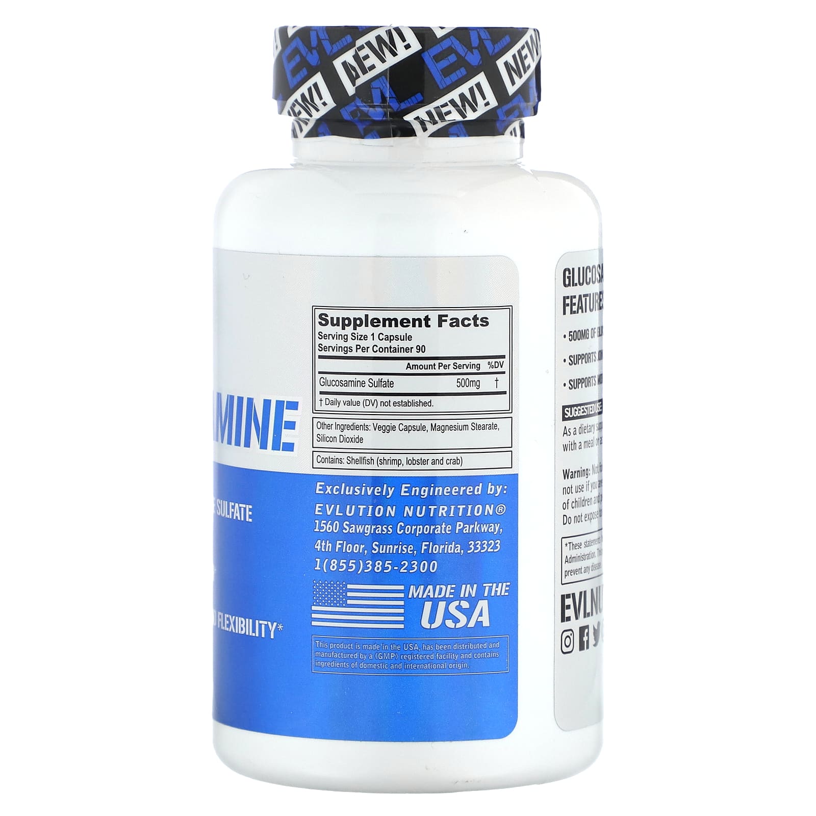 EVL 글루코사민 500mg 90캡슐, 2개 - 상세 이미지 2