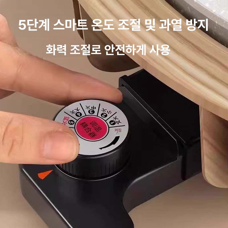 샤브샤브기계 전기 전골냄비 훠거 곰솥 캠핑 대용량 분할 10L 이중 맛 냄비 - 상세 이미지 4