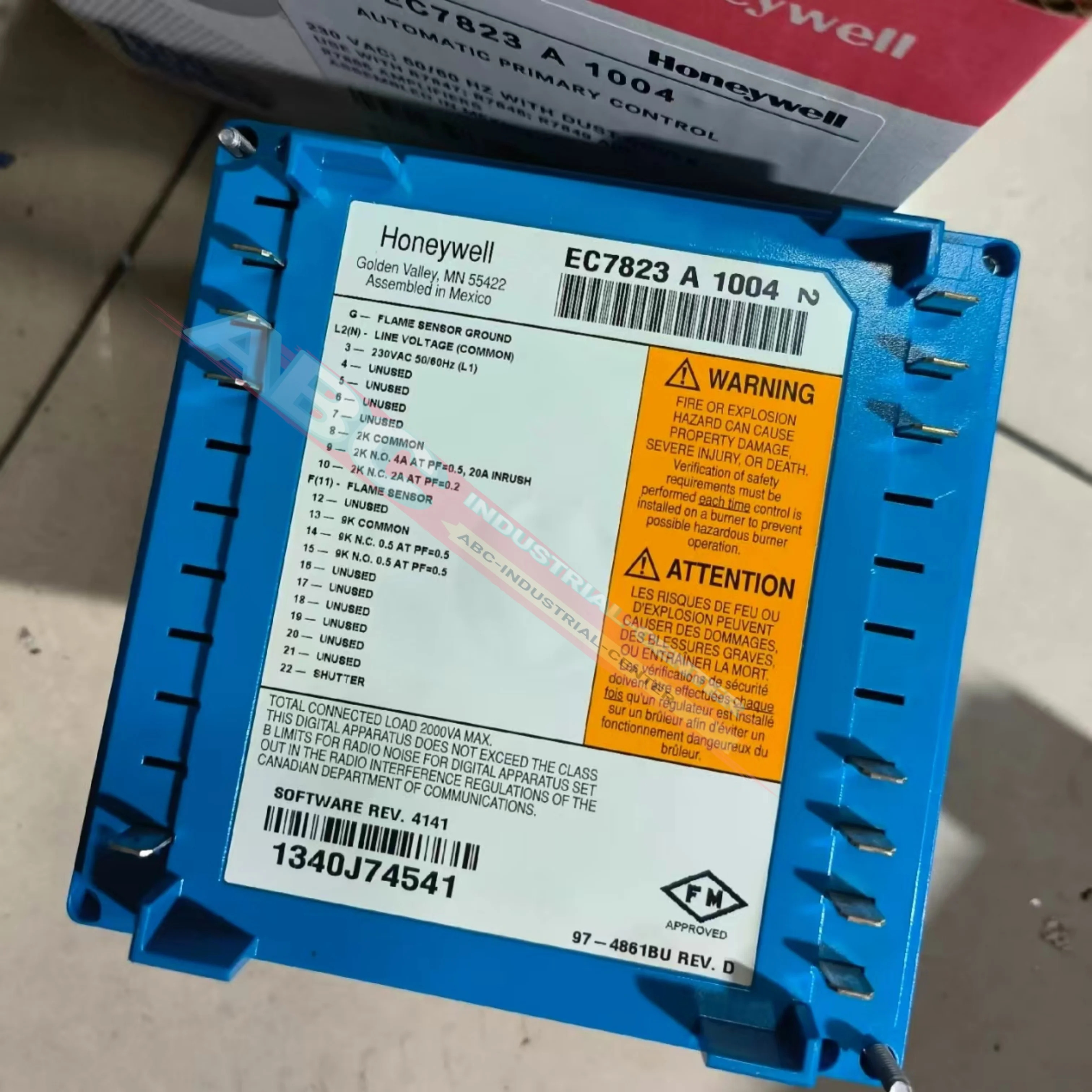 오리지널 EC7823A1004 버너 컨트롤러 RM7840L1075