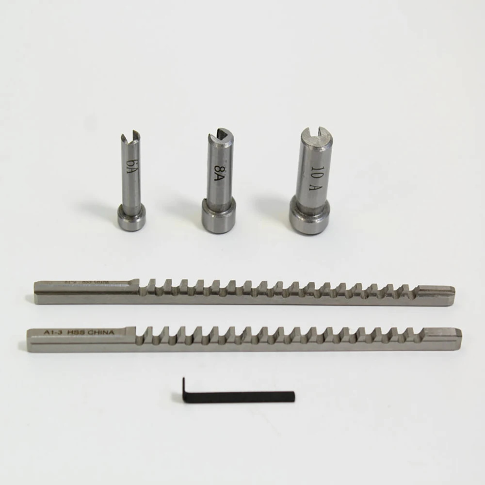 HSS 키홈 브로치 세트 미터법 2mm m 6/8/10 콜라드 부싱심 CNC 절삭 공구