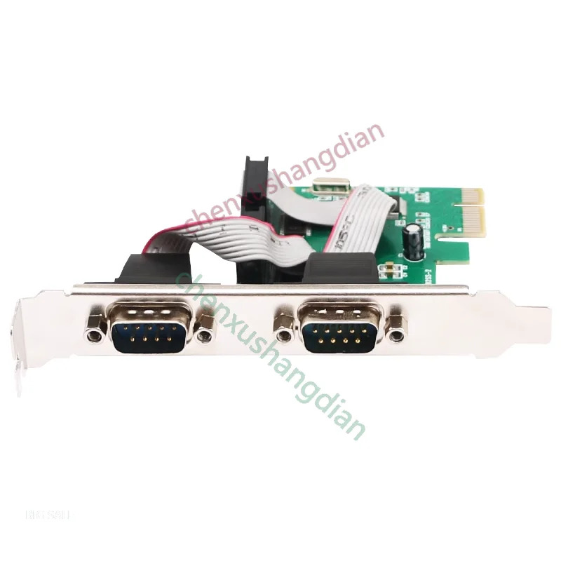 PCIE 직렬 포트 카드pcie to 듀얼 RS232 인터페이스 산업9 핀 COM