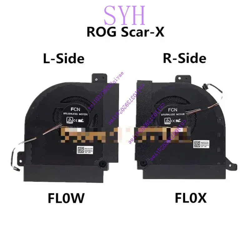 ASUS호환 ROG Scar X MOTHERSHIP DFSCK22105182J-FL0W DFSCK324162A2J-FL0X XMSJ 새 원본 노트북 CPU/GPU 쿨링팬