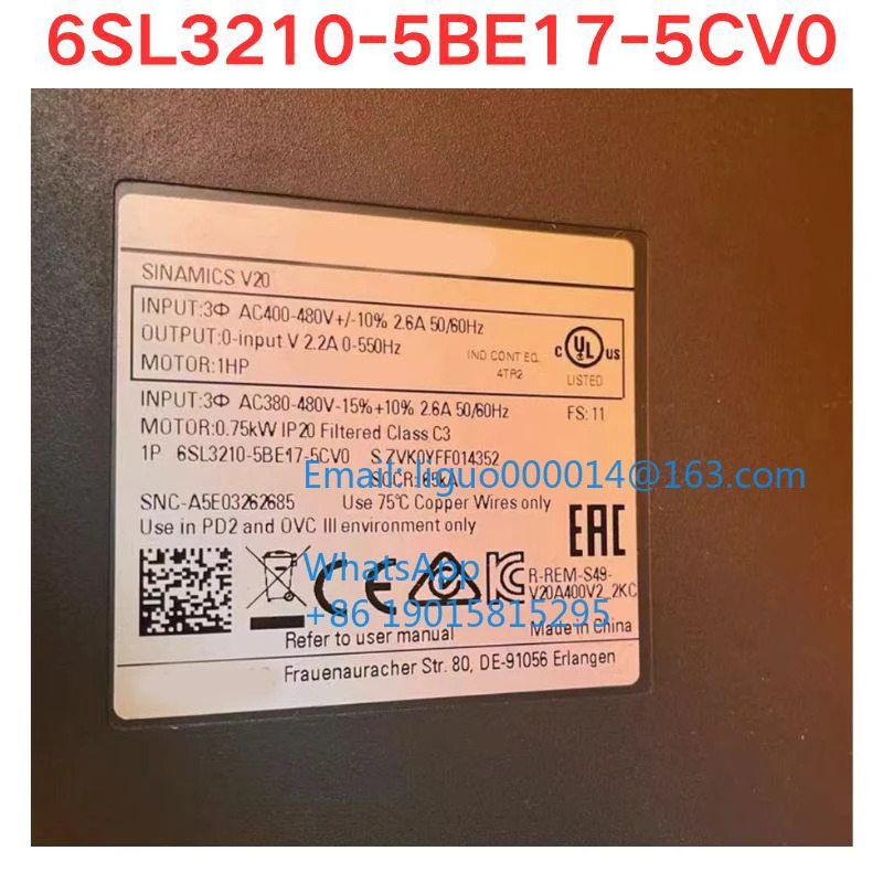 리퍼 6SL3210-5BE17-5CV0 인버터 기능 확OK