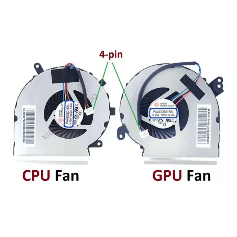 PAAD06015SL -N376 N374 MSI GE62MVR GE72MVR MS-16JC MS-169C CPU 냉각팬용