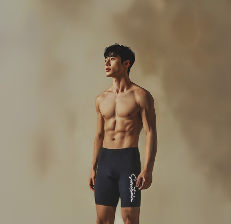 국내산 남자 실내 수영복 세트 수영장 강습용 성인 스윗스윔 - 상세 이미지 3