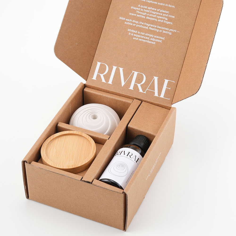 아트 오브제 디퓨저 RIVRAE 우디향 실내 석고 방향제 집들이 선물 답례품 - 상세 이미지 4