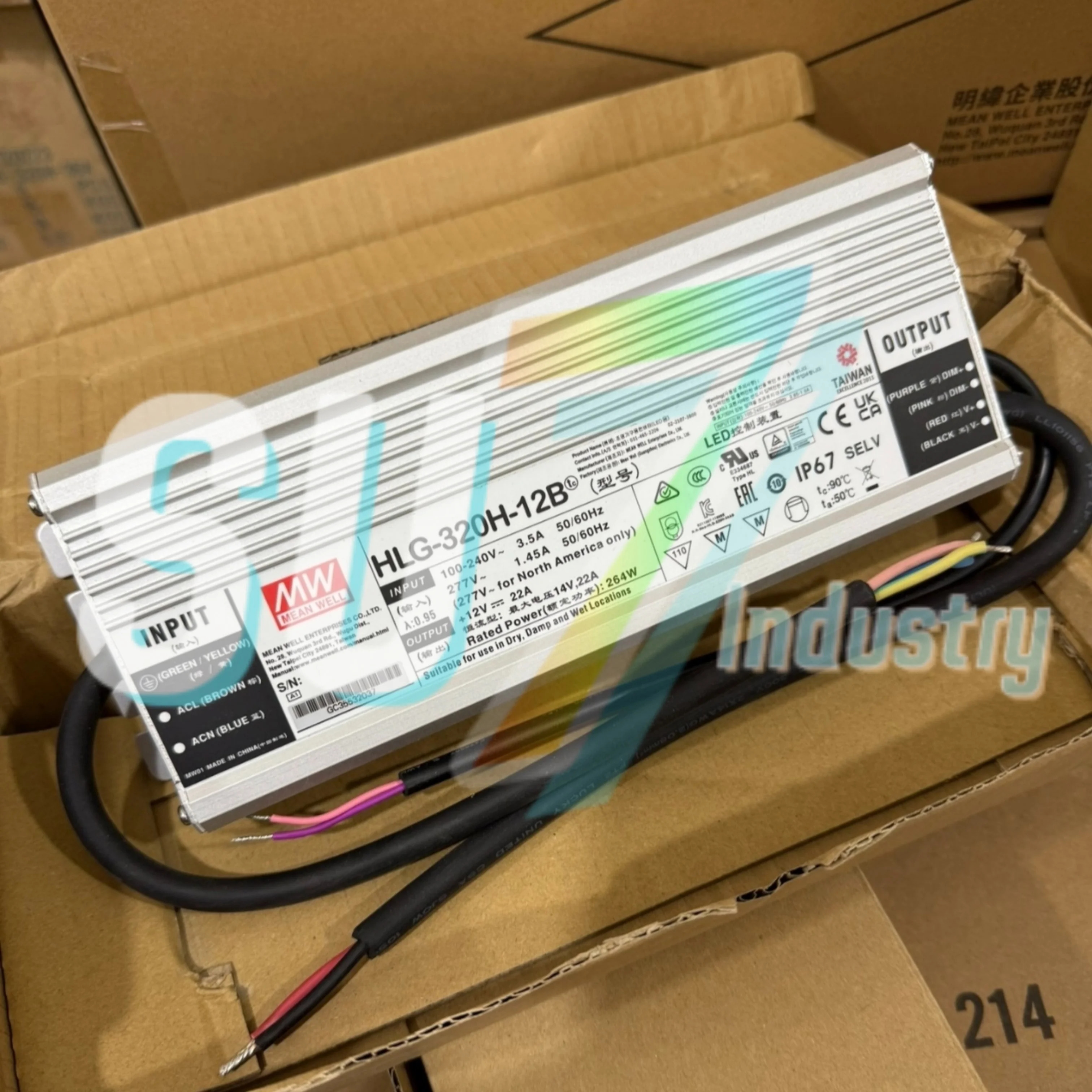 Mean Well HLG-320H-12 HLG-320H-12A HLG-320H-12B 스위치 전원공급장치 내 새