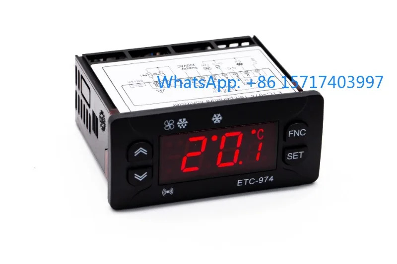 ETC-974/961/902 냉장 제상 팬 디지털 디스플레이 온도 조절기 이프로브 정확온도 측정