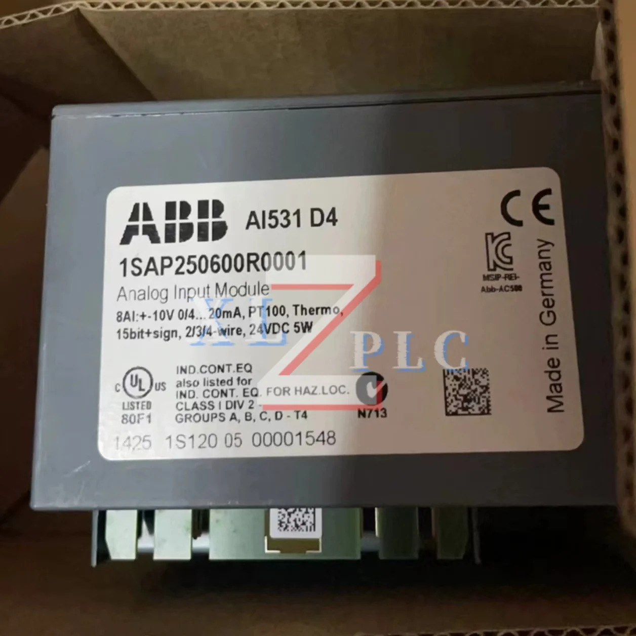 원본 1SAP250600R0001 AI531 PLC 모듈