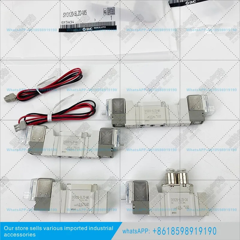 SMC 솔레노이드 밸브 SY3120/3220/3320/- 3/4/6/5LZD/LZ/DZD/GD-M5/C4/C6