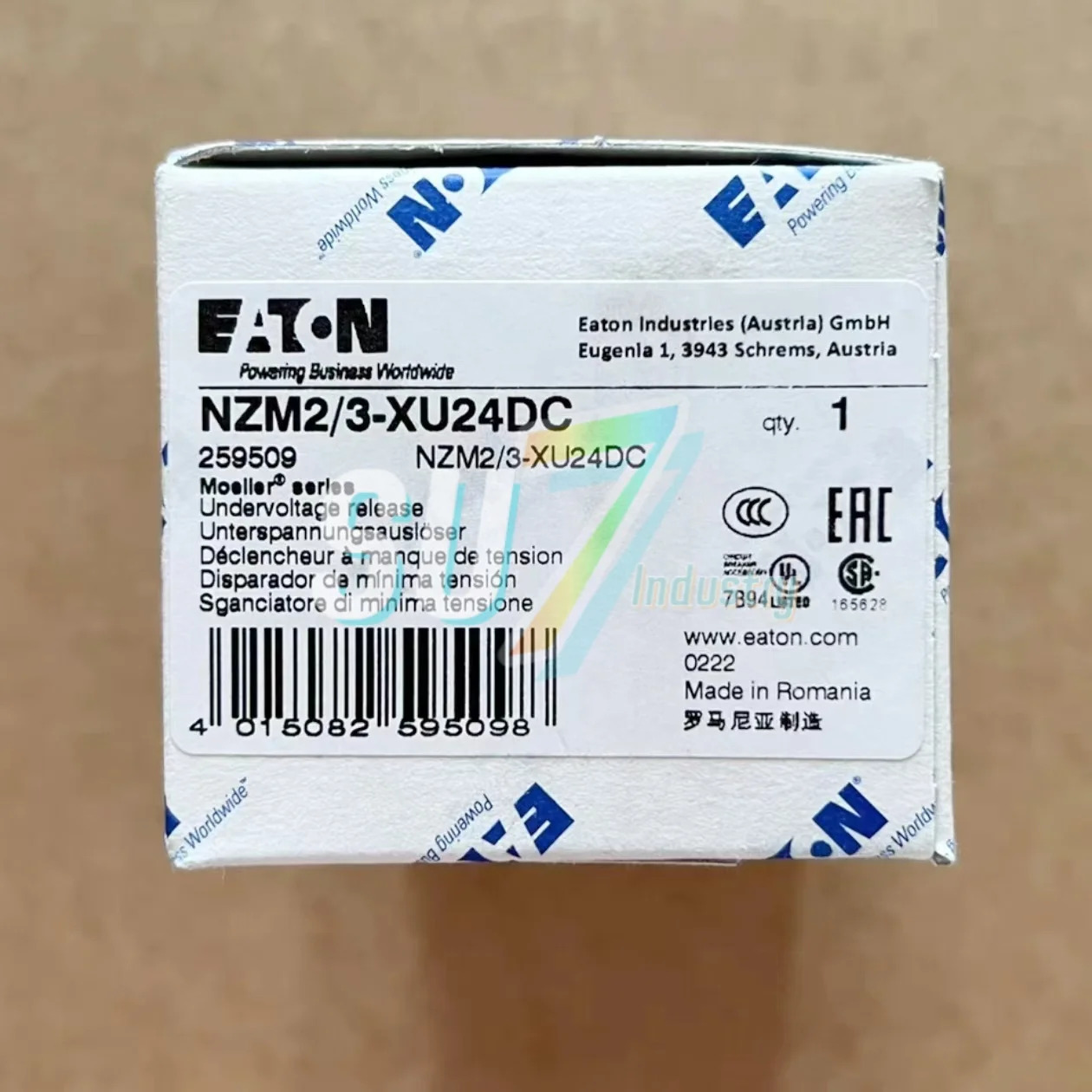 회로차단기 NZM3-XTVD NZM2/3-XU24DC 원본