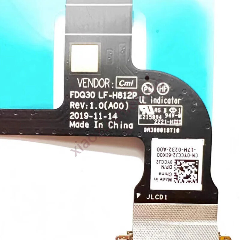 Dell XPS13 9300XMSJ 새 스크린 케이블 LF-H812P FDQ30 0YCCJ2