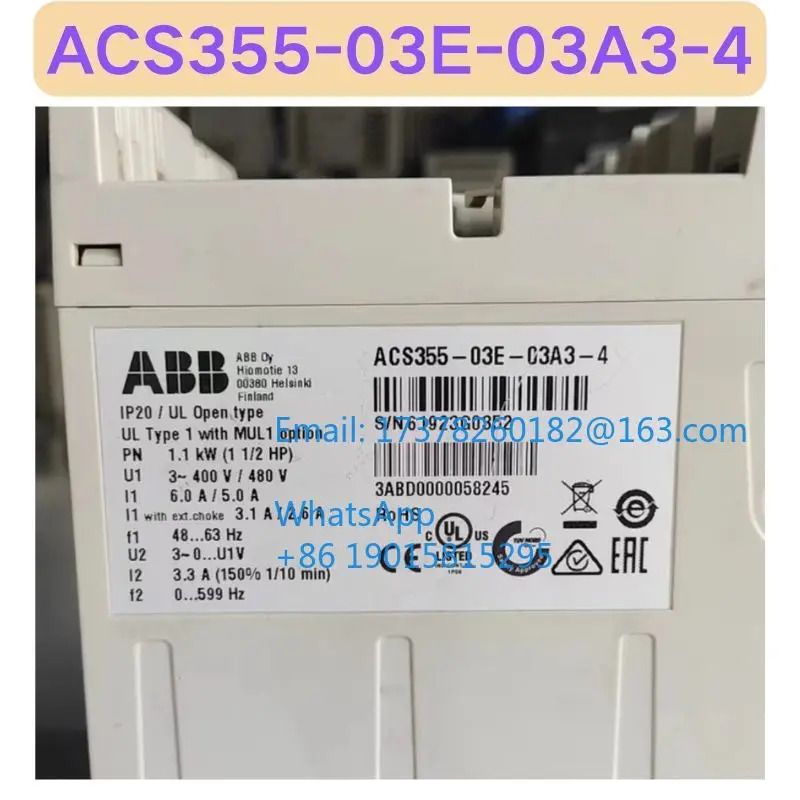 리퍼 ACS355-03E-03A3-4 주파수 변환기 기능 OK