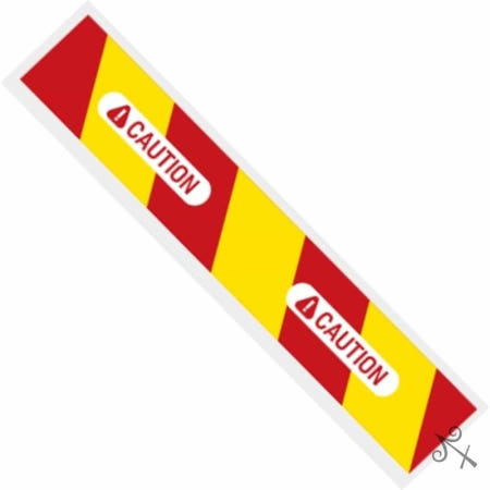 캔캔토토 안전거리유지18 화물차량용 반사 스티커 60x10cm 야간주행 자동차 경고스티커