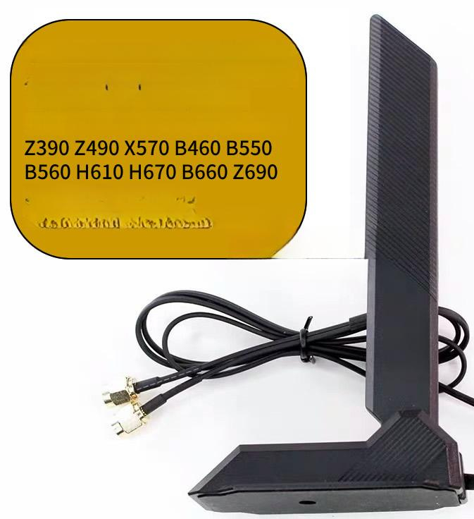 무선 네트워크 어댑터 장비 마더 연결용 외장 플러그형 ASUS WiFi6E 자석 골드나사 - 상품 이미지