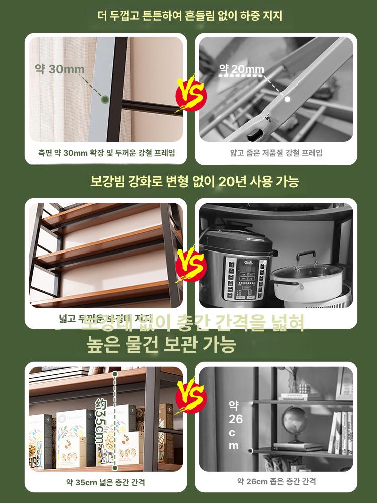 상장 진열장 트로피 거실장 쇼케이스 장식장 선반 3cm 프레임 4칸 A 60 35x135cm - 상세 이미지 5
