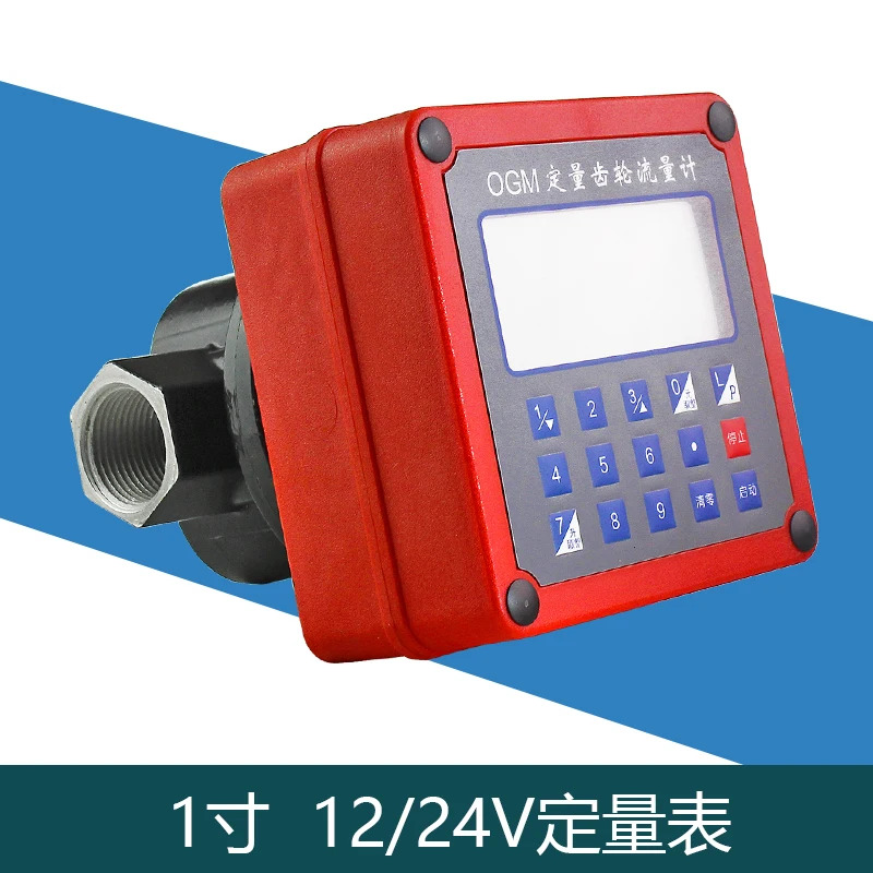 12V24V220V 정량 유량계 수증기 전기어 미터 1 인치 1.5 충전