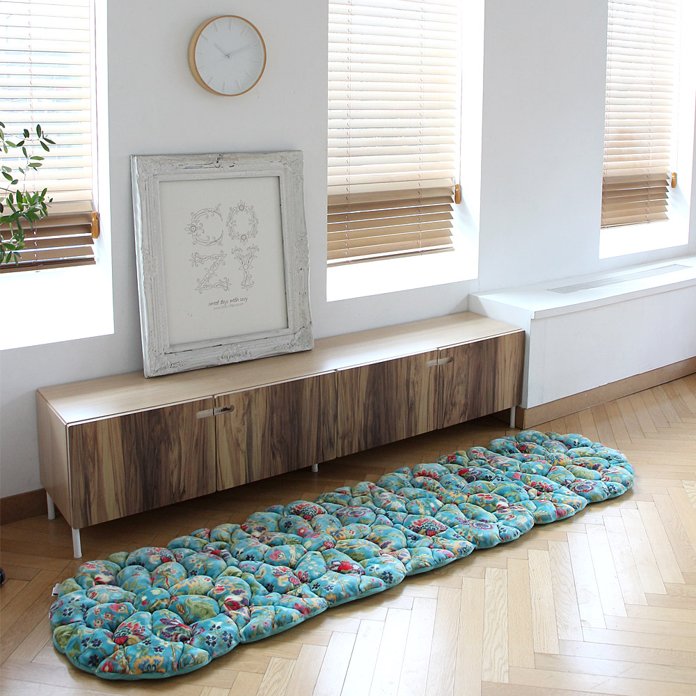 바세티 북유럽 거실 쿠션 커버 블루, 4인용