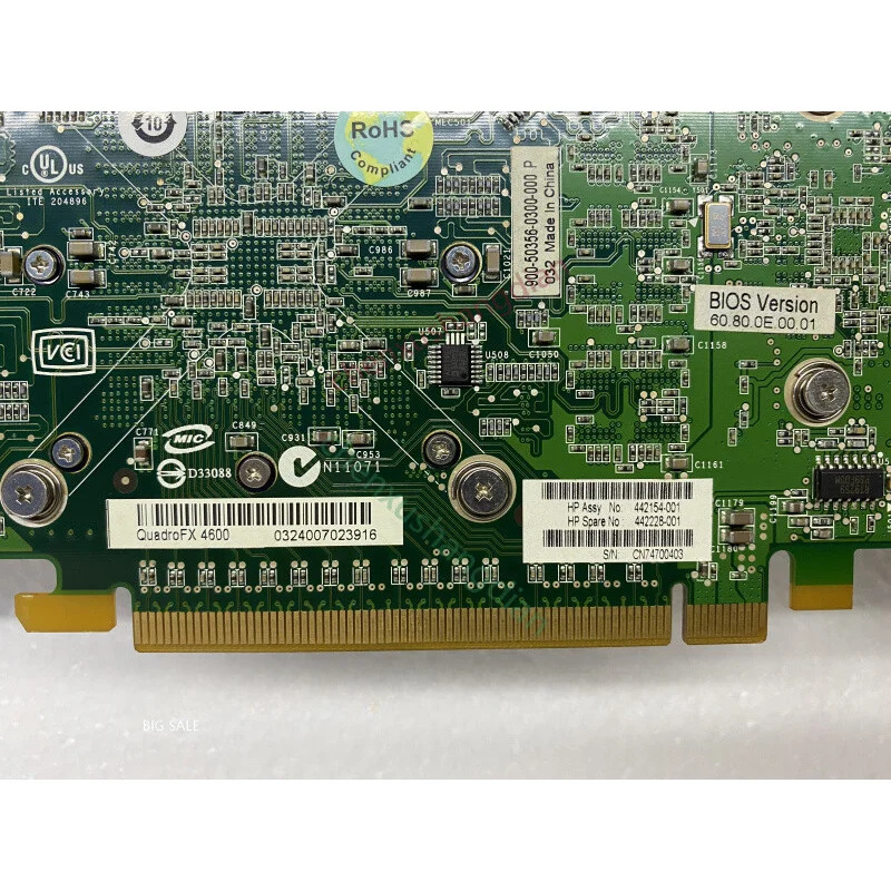 hp호환 오리지널 쿼드로 FX4600 그래픽 카드 768M 384bit