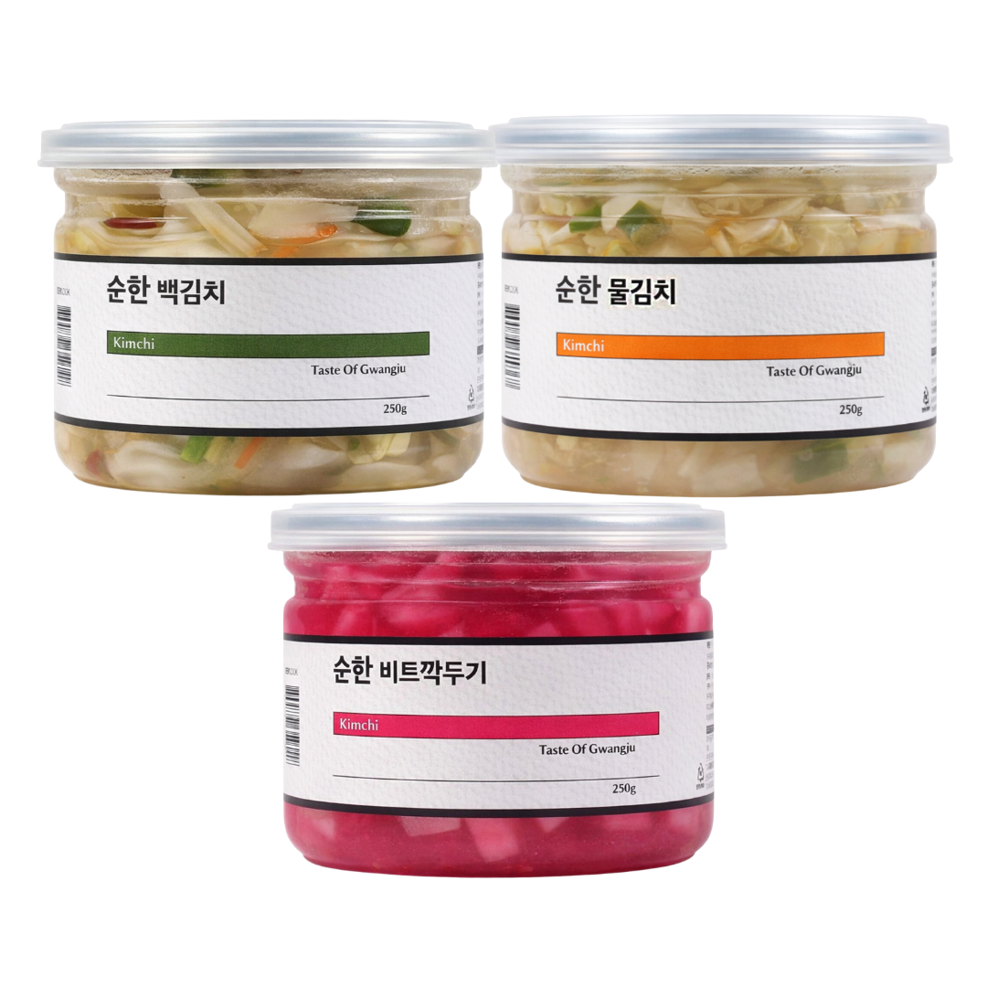 돌 아기김치 아이 어린이 유아식 반찬 김치 3종 - 상품 이미지