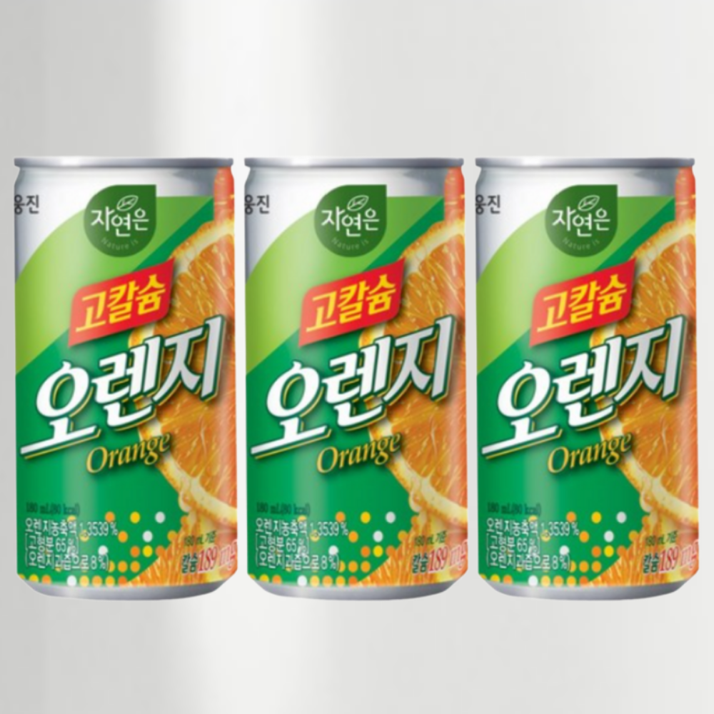웅진 자연은 미니캔 180ml x 30캔 업소용(오렌지 망고 알로에 토마토 사과 매실) - 상세 이미지 3