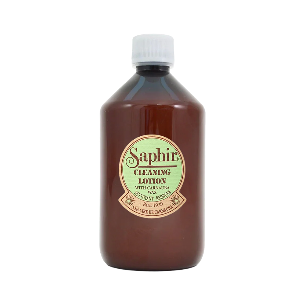 사피르 클리닝로션 500ml 대용량 가죽구두 가방 쇼파 오염제거 광택 보호 가죽 클리너 - 상품 이미지