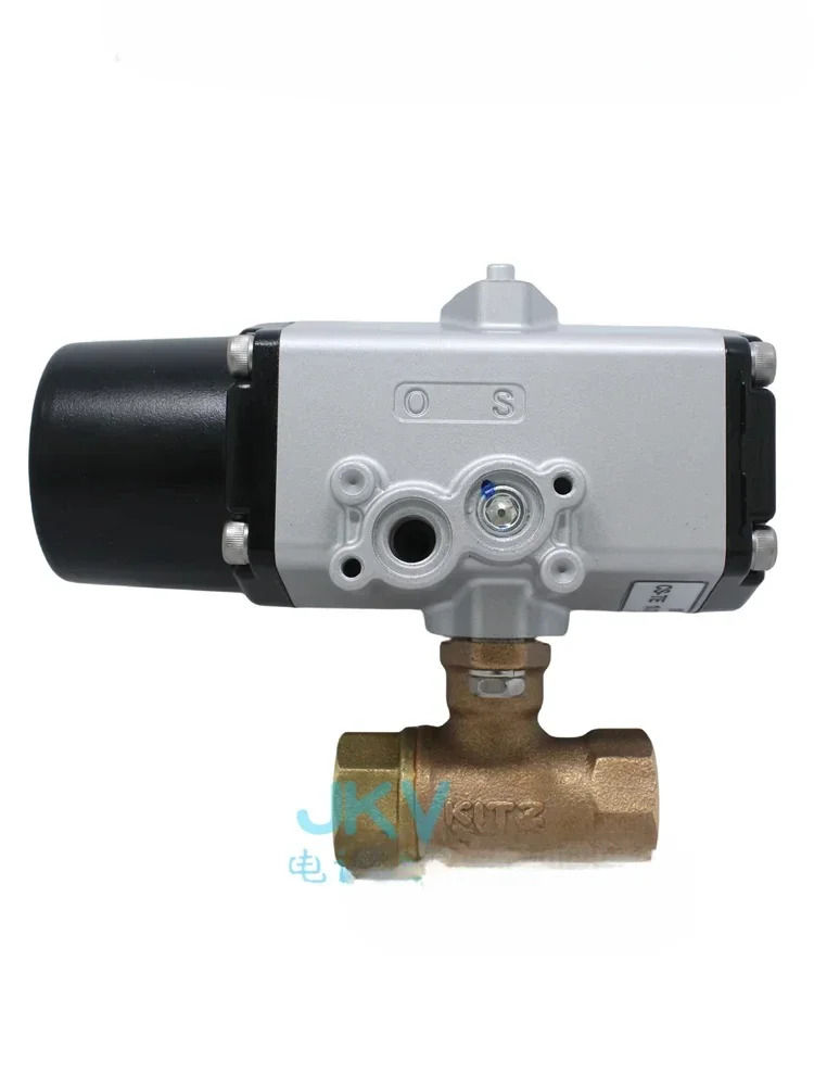 공압 볼 밸브 청동 나사 CS-TE CS-1 2개통과 차단 6분 1인치