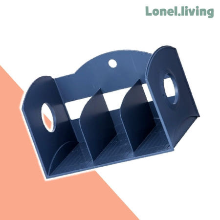 로넬리빙 시스맥스 멀티책꽂이3단 280131 42116 네이비 34x21cm 미니책장 문구류