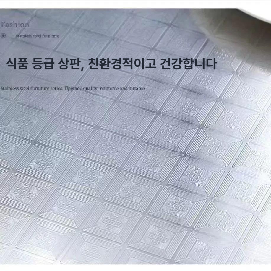 대형 원형 테이블 원탁 스텐 식당 이동식 접이식 카페 야외 탁자 식탁 - 상세 이미지 2