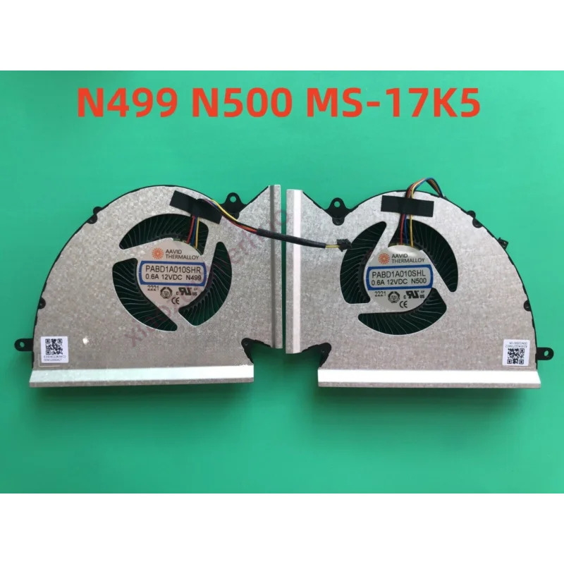 MSI GE77HX GP76HX CPU GPU 냉각팬 N499 N500 MS-17K5