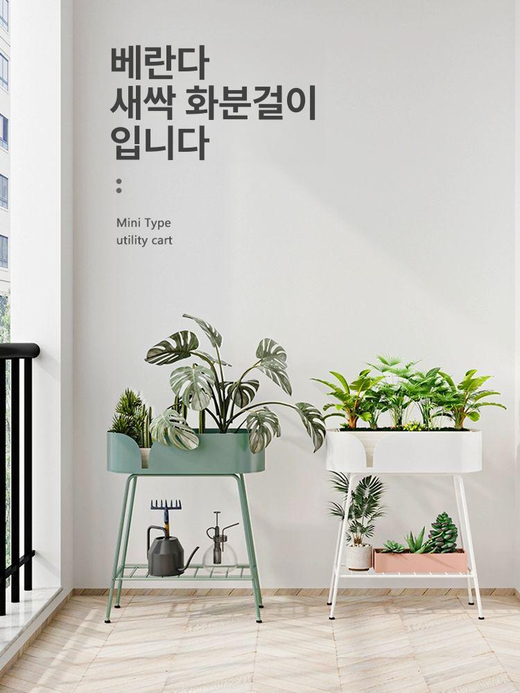 파티션 플랜트박스 철제 화분 스탠드 선반 베란다 다육이 받침대 조경 가림막 테라스 - 상세 이미지 2