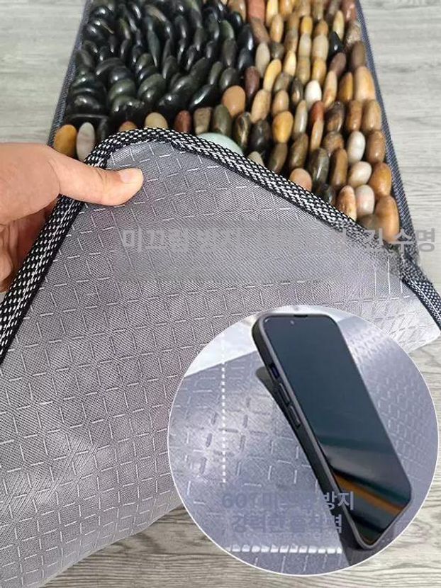 발지압매트 온열 발지압판 세운돌 패드 조약돌 지압 발바닥 매트 마사지기 돌 맨발걷기 대형 - 상세 이미지 3