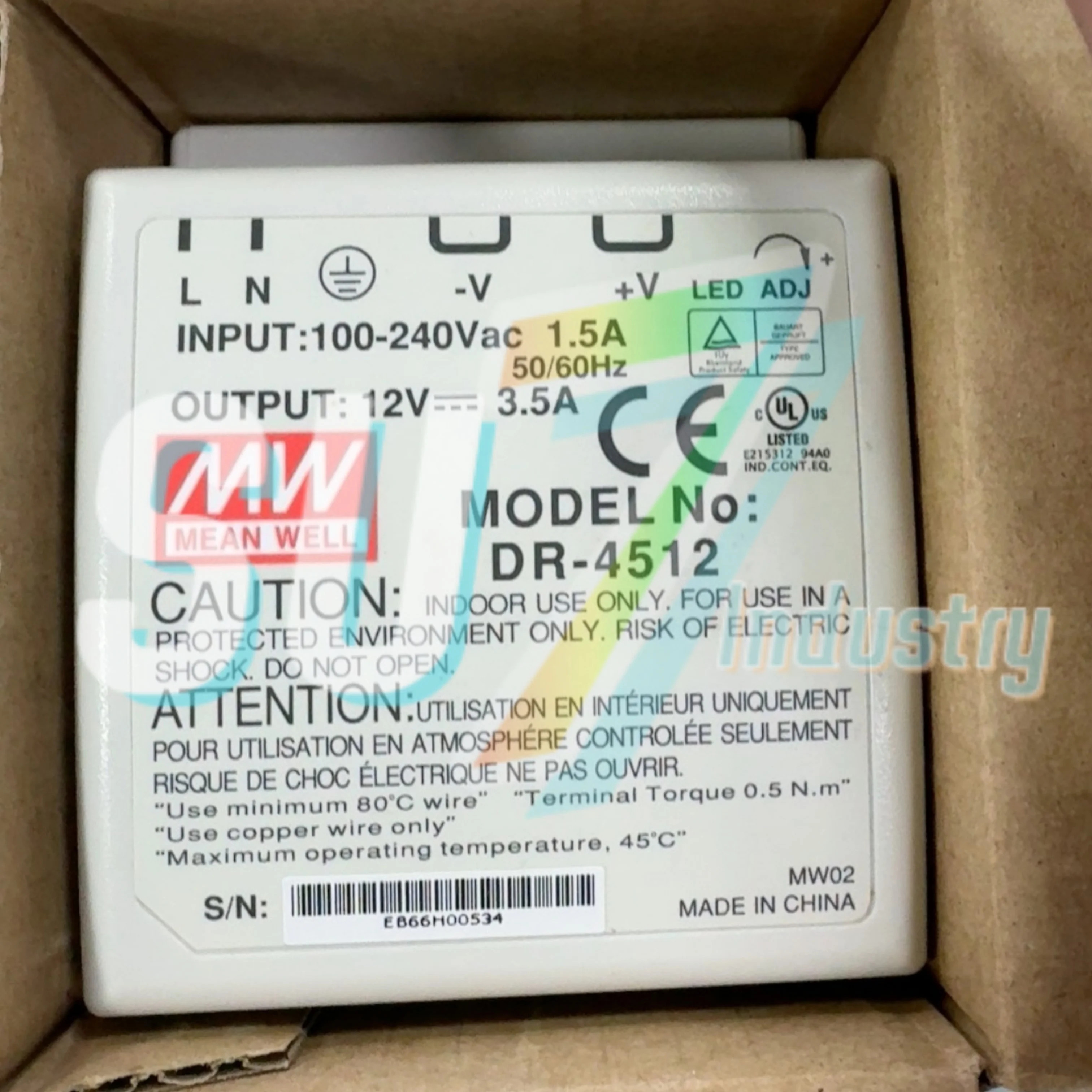 Mean Well DR-4505 DR-4512 DR-4515 DR-4524 스위치 전원공급장치 내 새