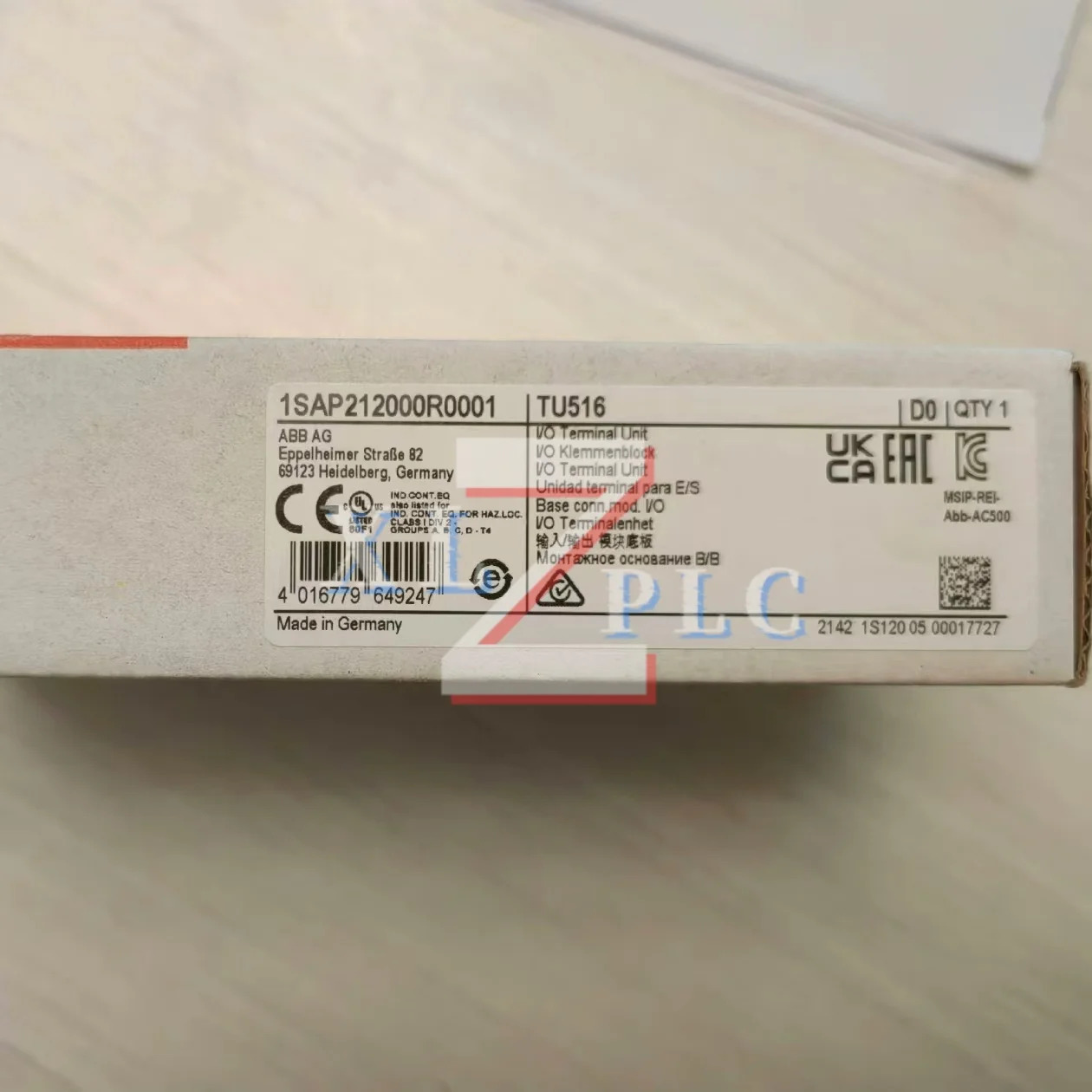 PLC 모듈 원본 1SAP170901R0101 1SAP212000R0001 TU516