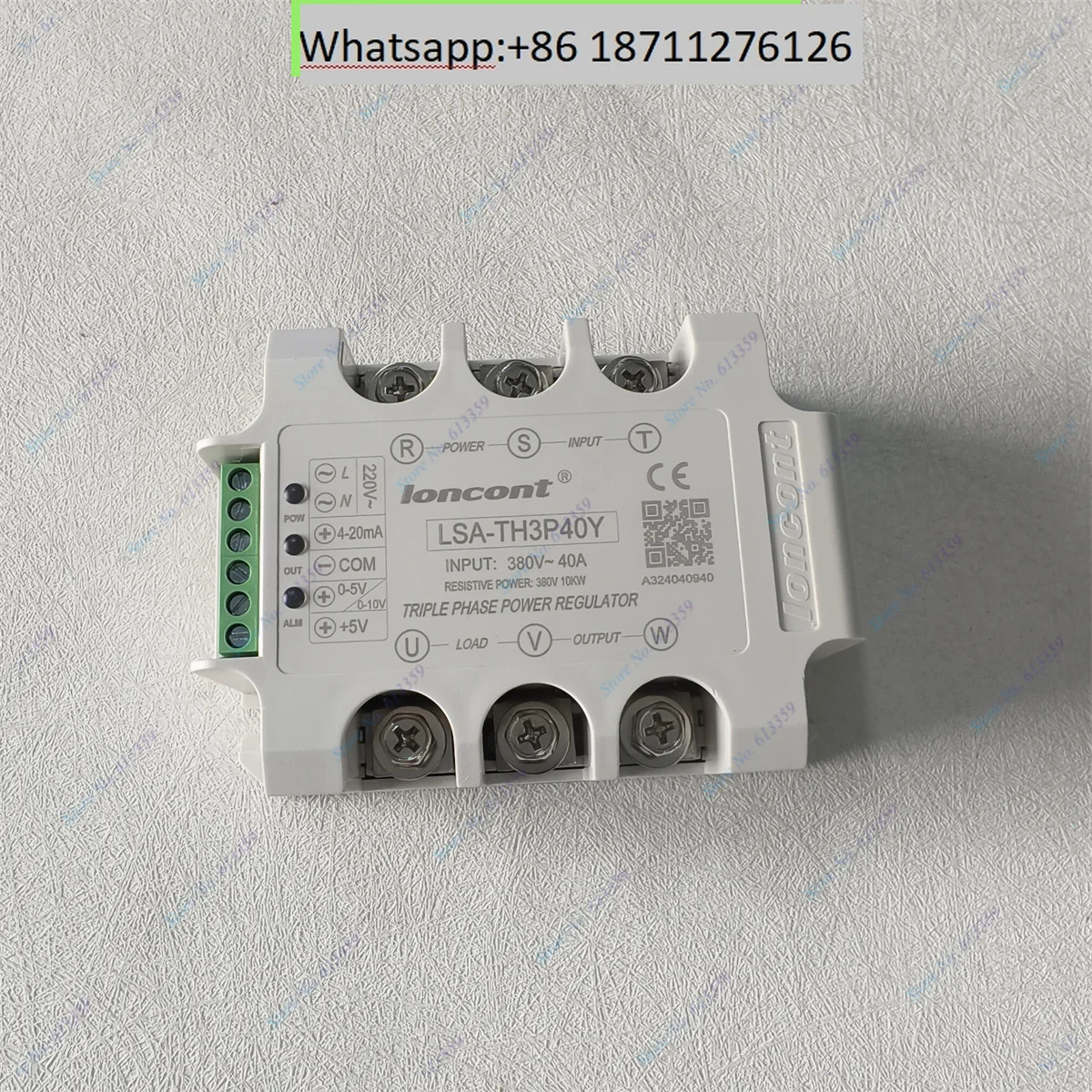 오리지널 LONCONT LSA-TH3P40Y 40A 3상 AC 전압 조절 모듈