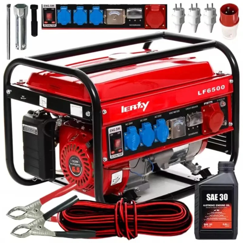 3KW 오픈 프레임 가솔린 발전기 220V 세트 DC 출력 12V 8.3A