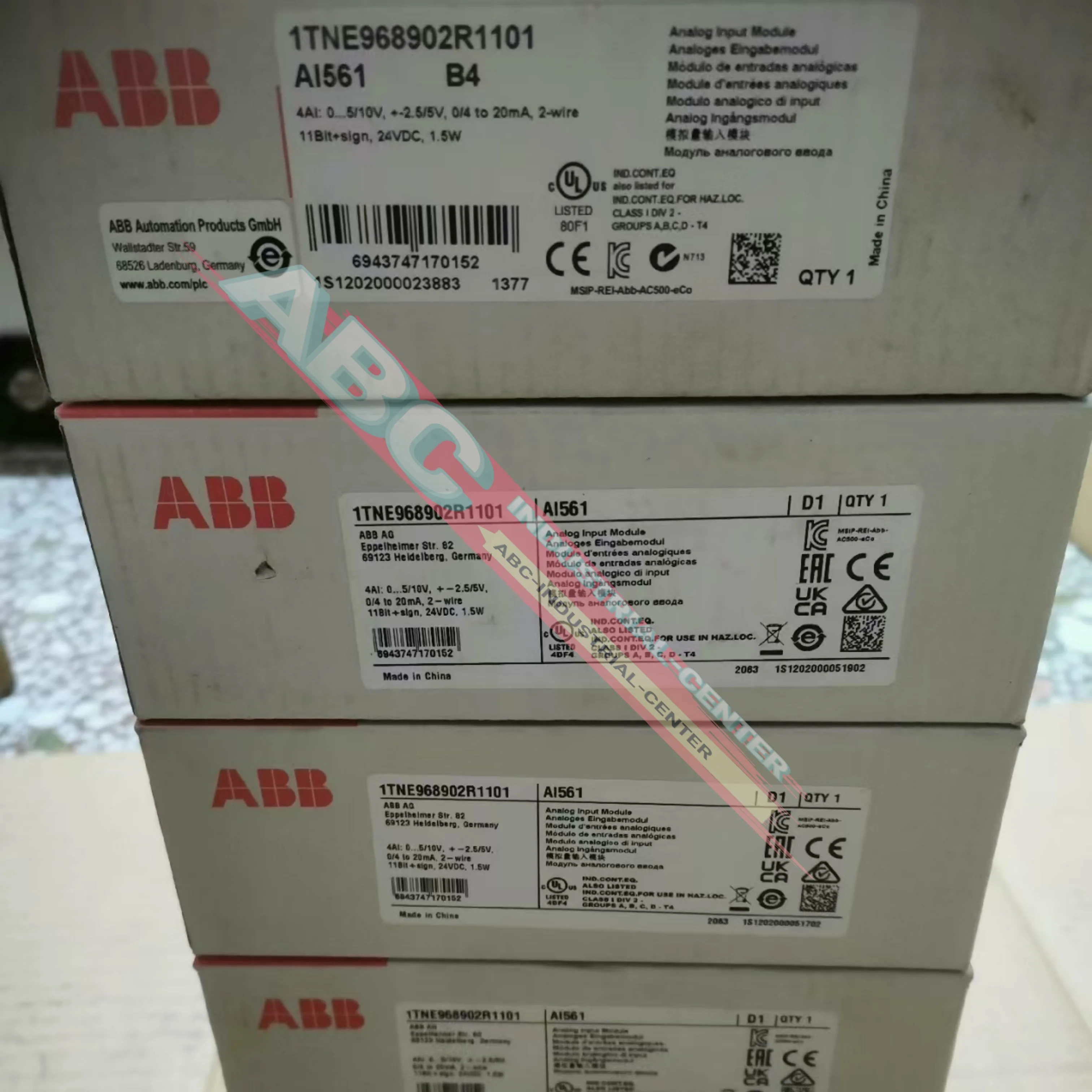 1SAP250300R0001 AI523 1TNE968902R1101 AI561 전원 모듈
