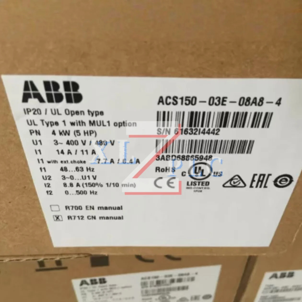 주파수 변환기 원본 ACS150-03E-08A8-4