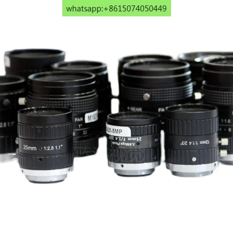 500만 픽셀 2/3인치 고정 초점 6mm C 인터페이스 수동 조리개 산업감지 렌즈를 갖춘 CCD 산업렌즈