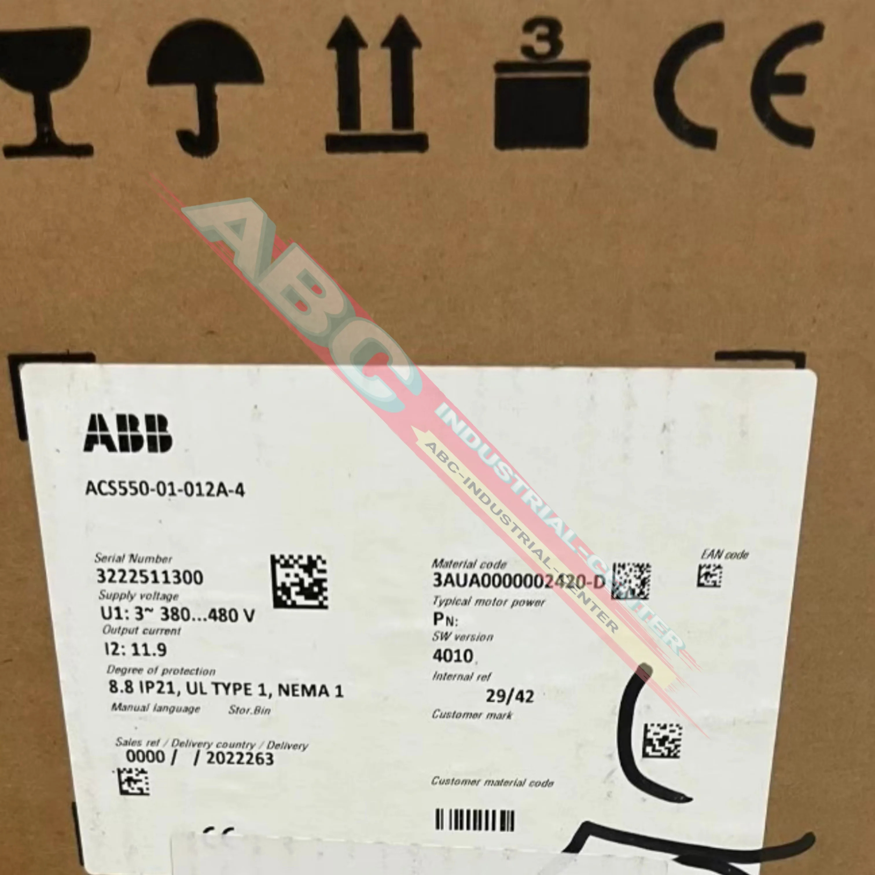 ACS550-01-012A-4 ACS550-01-03A3-4 컨버터 인버터 새 포장