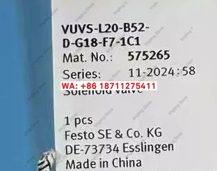 전자기 밸브 VUVS-L25-B52-D-G14-F8-1C1 575518 오리지널