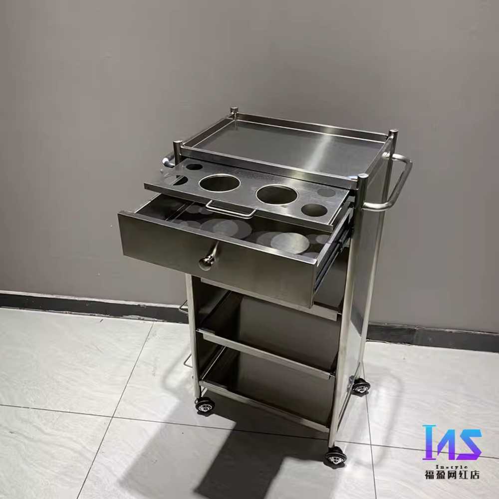 미용실 서랍 가위 정리대 바퀴 샵 실버 사물함 위생 E형 기본 구성 이미지 8