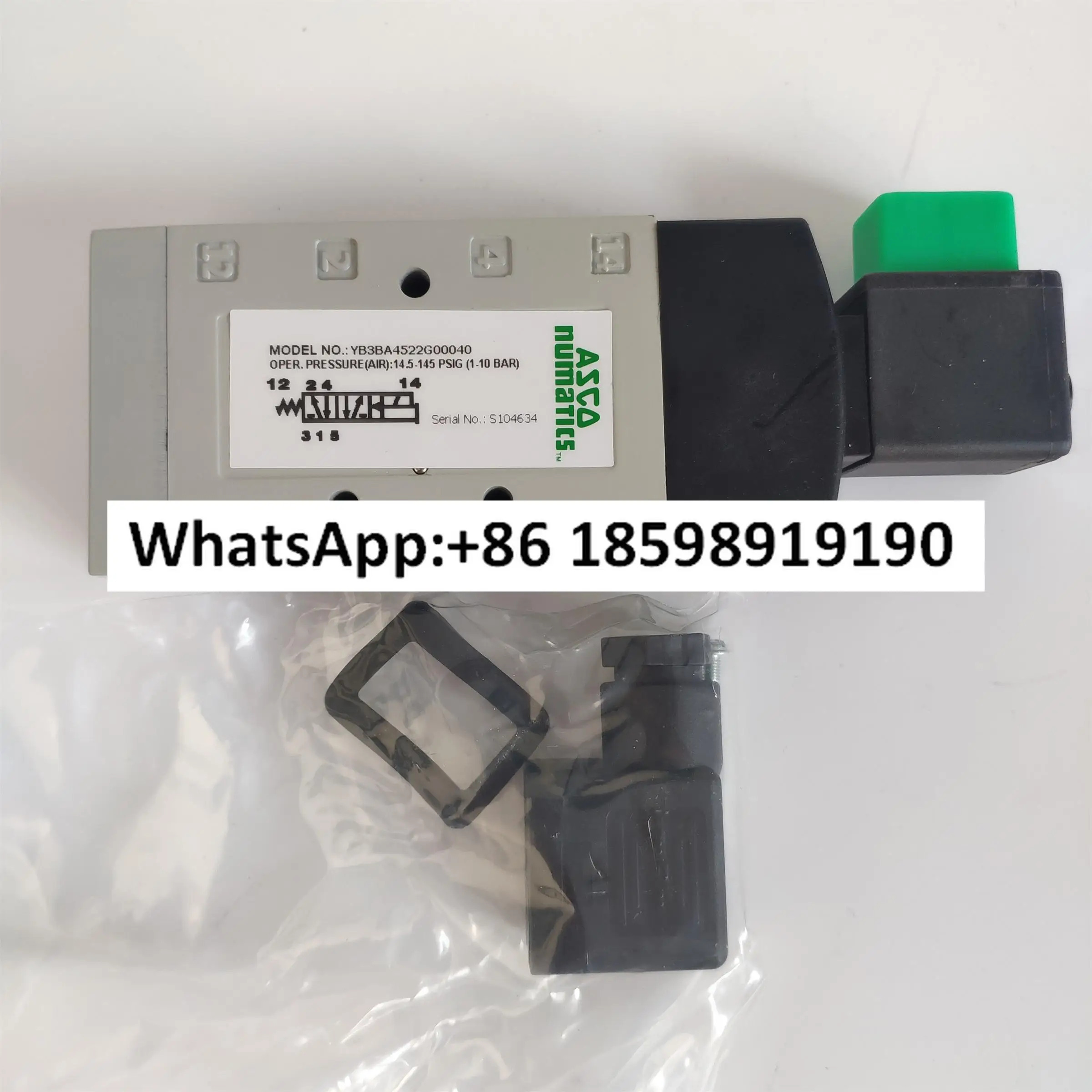 에이전트 단일 전제어 솔레노이드 밸브 YB3BA4522G00040 원본