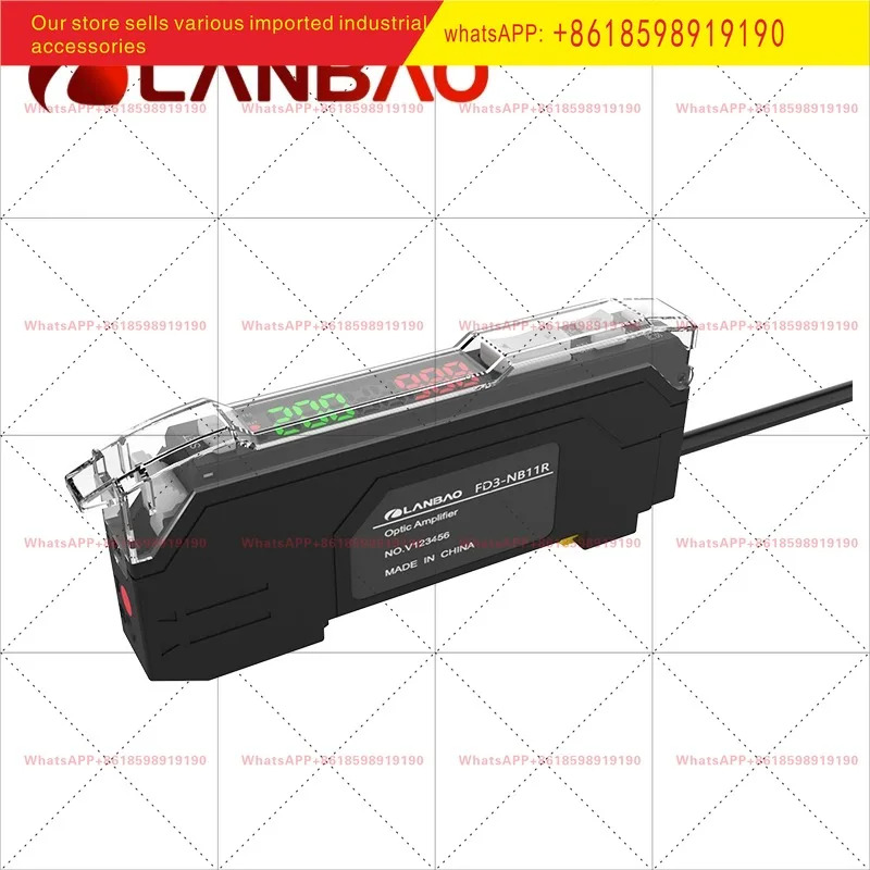 FD3 NB11R 광섬유 증폭기 빨간색 LED 자동 보정 센서