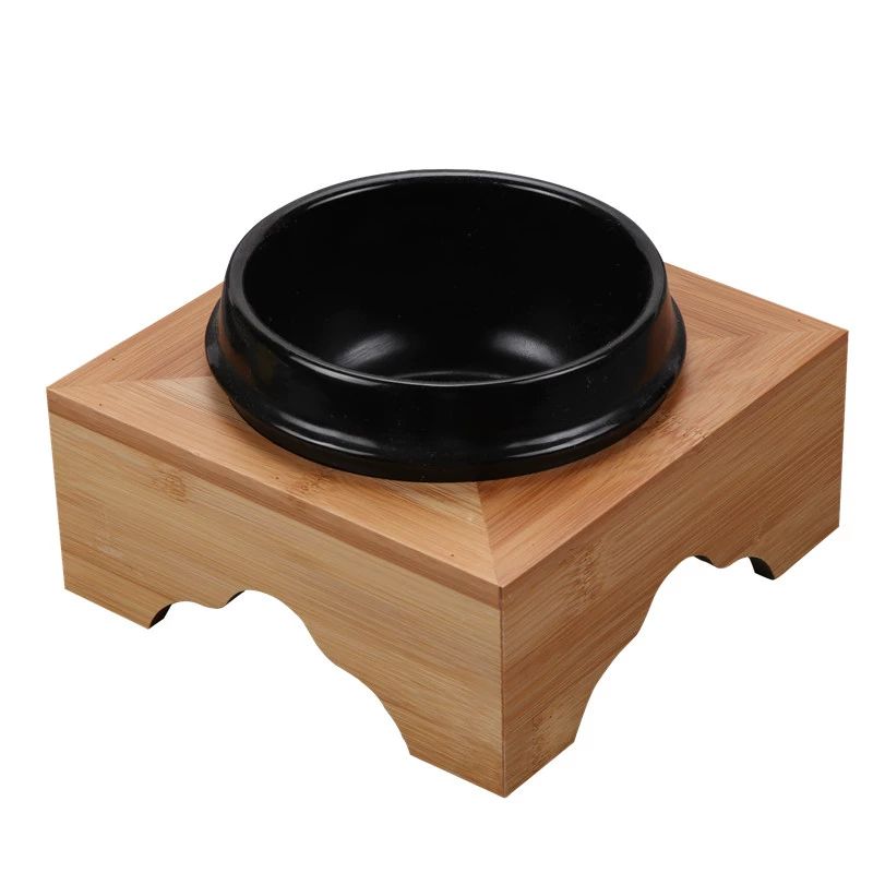 받침대 계란찜 옹기 가마솥밥 돌솥밥 뚝배기 알밥 업소용 대나무 냄비 선반 12개 - 상품 이미지