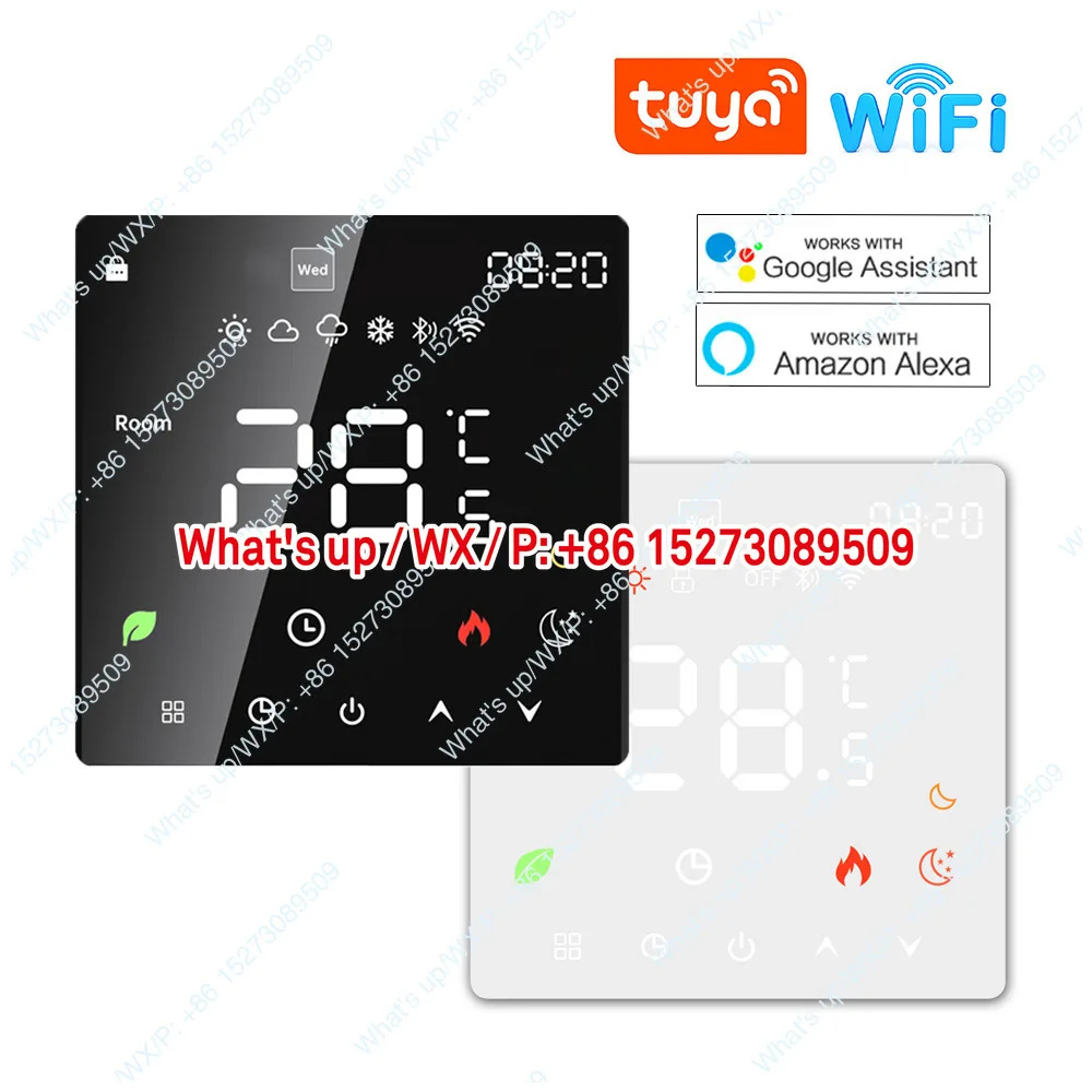 WIFI 지능형 바닥 난방 온도 조절기 휴대 전화 tuya호환 APP 제어 전기 워터 월 걸이형 보일러