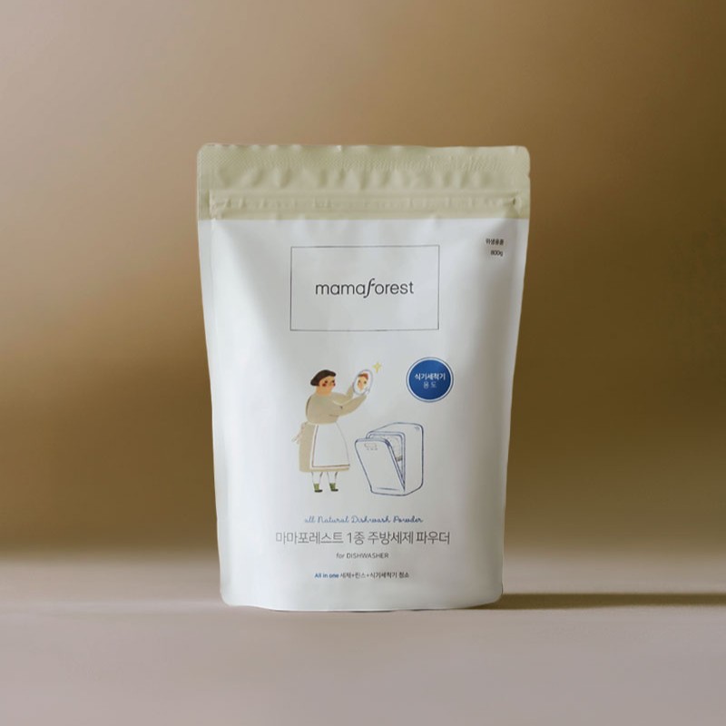 마마포레스트 식세기 식기세척기 세제 린스 소금 청소 올인원 리필 1kg, 3개 - 상품 이미지